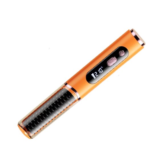 YIGSECU Gentle Heat Protective Hair Straightening Comb And 5 Modifiable Configuration Highlighting Digital Display For Home Styling
