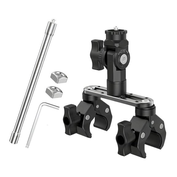 YIGSECU Heavy Duty Car Mount For Sports Cameras 360 Degree Swivels Motion Shock Absorption Technology Off Road Compatibility