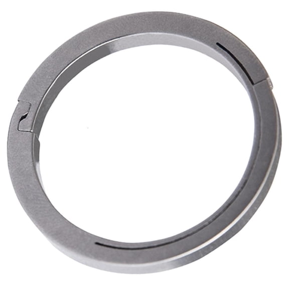 YIGSECU Heavy Duty Round Split Rings Titanium Key Rings Side-Pushing Key Chain Rings