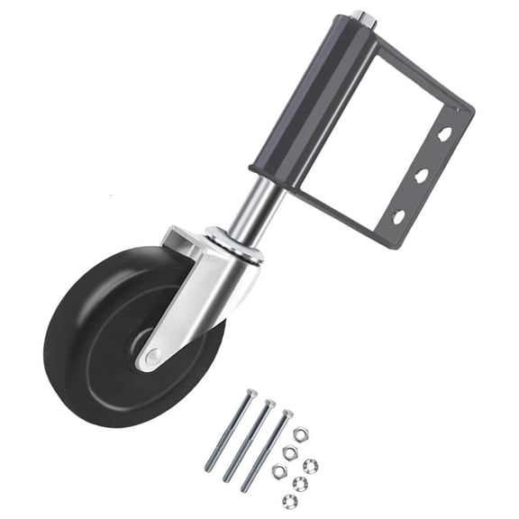 YIGSECU Heavy Duty Rubber Spring Loaded Gate Door Wheel Caster Garden Gate Wheel