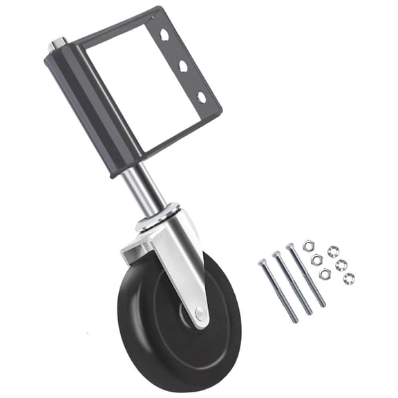YIGSECU Heavy Duty Rubber Spring Loaded Gate Door Wheel Caster Garden Gate Wheel