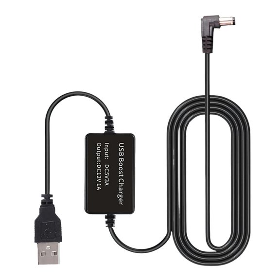 YIGSECU Heavy Duty USB Power Boosting Cable 5V To 12V With Overcurrent Protections For Stable Charging Of Electronics