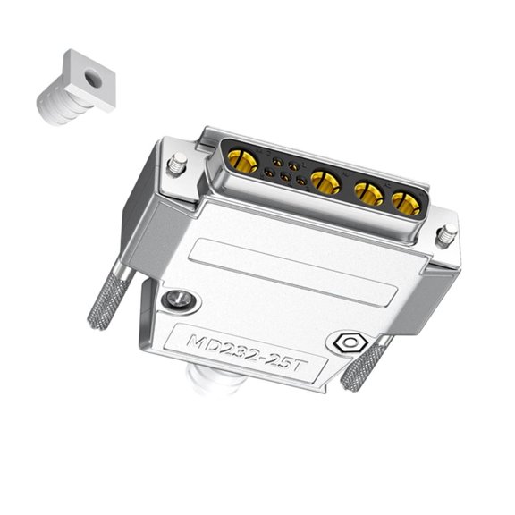 YIGSECU High Current 30Amp D-Sub Connector 9w4 Male/Female, 5+4 Mixed , PCB Mount Reliabled Electrical Connection