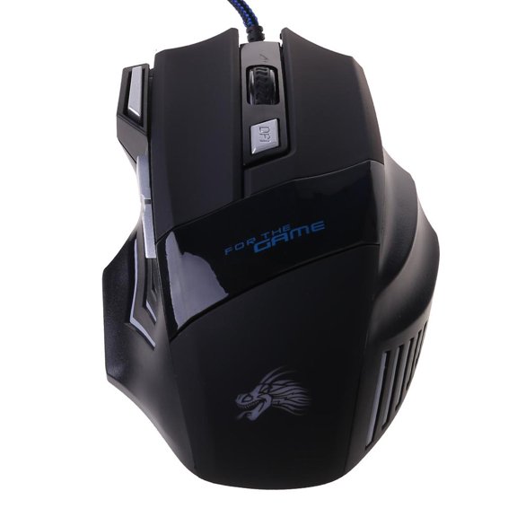 YIGSECU High Gaming Mouse, 5500 DPI, RGB, Adjustable Weights, 7 Programmable Buttons, On-Board Memory, PC
