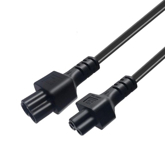 YIGSECU IEC320 To C5 Extension Power Plugs Short Cord Single IEC320 Male to C5 Female Adapters Cord Cable