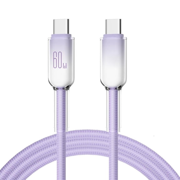 YIGSECU Ice Crystal USB C Charging Cable 60W Fast Charging Power Supply Cord 480Mbps Data Transmission for Phones