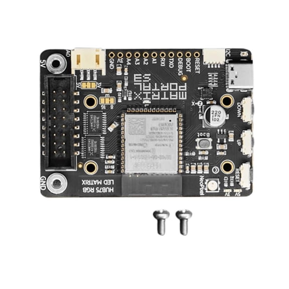 YIGSECU ESP32S3 LED Matrixes Portals Internet Display for Computer Projects with CircuitPythons in Black