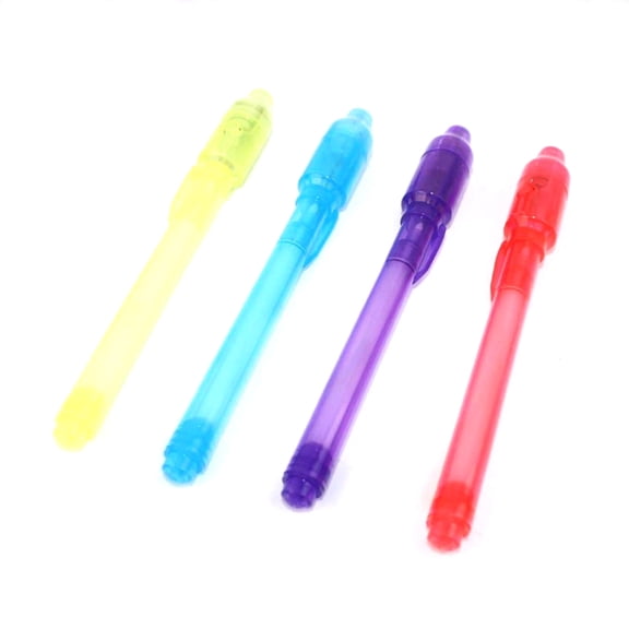 YIGSECU Invisible Pen with Light Secret Message Pens Pack of 4