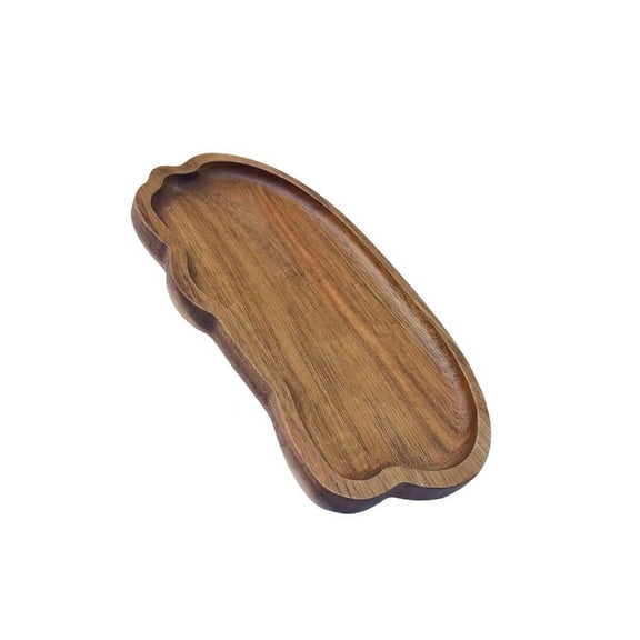 YIGSECU Japanese Wood Serving Tray Natural Heatproof Design Cloud Shape Wooden Pallet For Ceremony Coffee Cups And Tableware