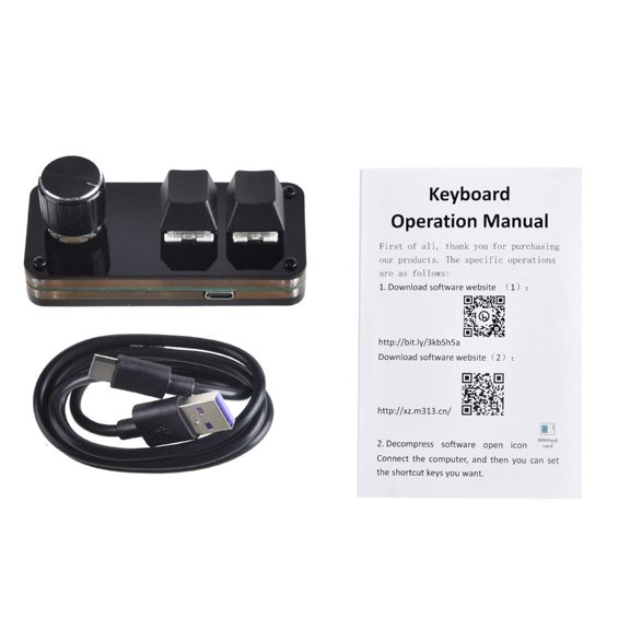 YIGSECU Keyboard Programming Keypad 2/3/4/5 1 Knob Mechanical Keyboard Button Pad For Hot Swap Gaming Keypad