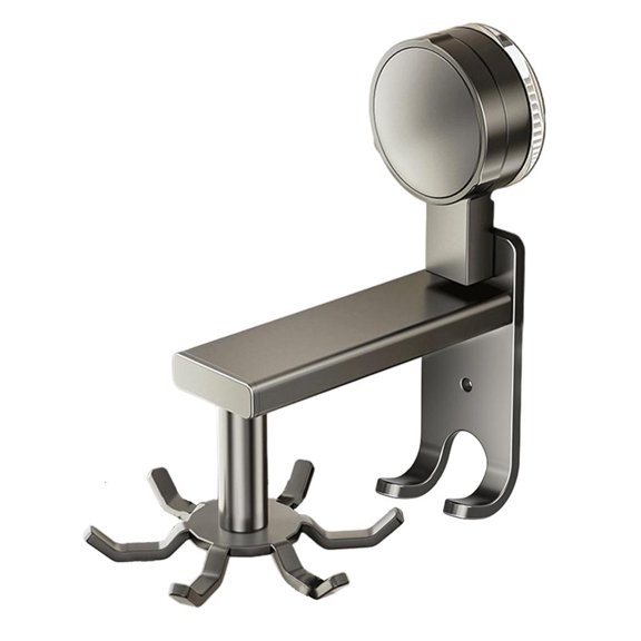 YIGSECU Kitchen Rack with 360 Degree Rotating Hook Under Cabinet Hook for Utensils Tool