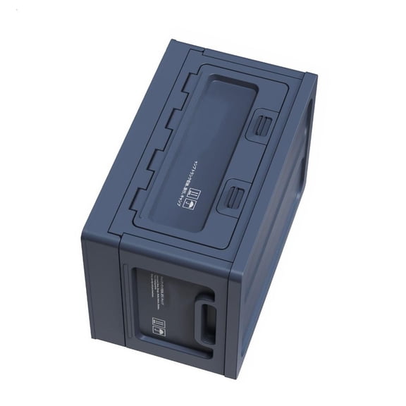 YIGSECU Large Capacity Camping Organizers Box Large Capacity Outdoor Storage Chest Waterproof Container with Wood Top Cover