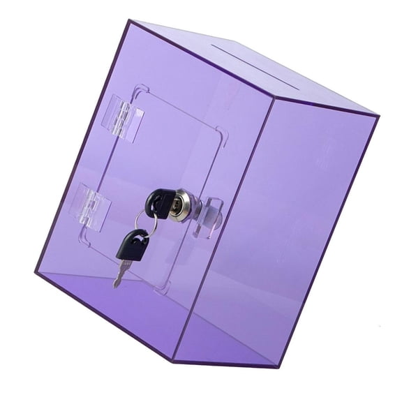 YIGSECU Large Clear Acrylic Piggy Banks Key Lock Secure Savings Jar Cash Saving Container For Adults Kids Cash Coin Collections