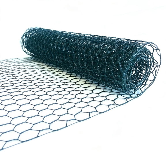 YIGSECU Lightweight Green Coated Galvanized Wire Mesh Flexible Cuttable for Easy DIY Plant Trellis & Vegetable Garden Protection