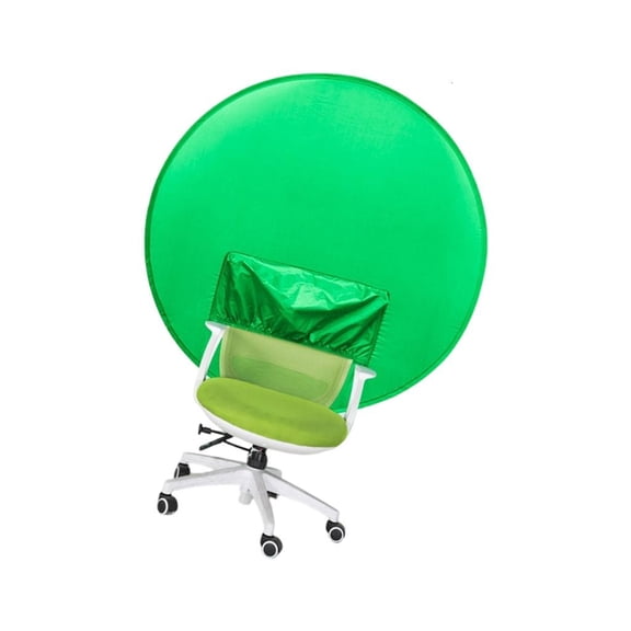 YIGSECU Live Streaming Chair Foldable Photography Studio Backdrop Double Sided Background Cloth Green Screen Replacement