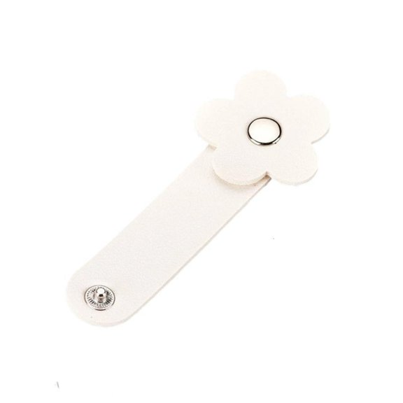 YIGSECU Lovely Flower Pattern Wire Manager Clip For Phone Accessories Cable Storage Wire Ties Durability PU Easy Fastening