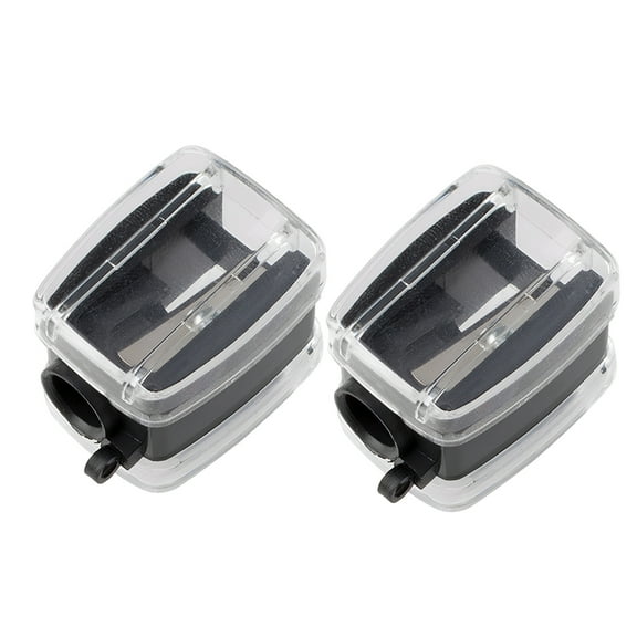 YIGSECU Makeup Cosmetic Pencil Sharpener With Clear Lid and Brush Lip Liner Sharpener Eyebrow Single Hole Pencils Sharpener