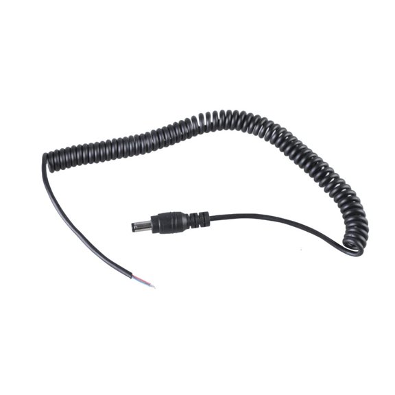 YIGSECU Male DC5525 to Open End Extension Cord 2 Pin Pigtail Power Cable Line 60W Charging for Electronics Black