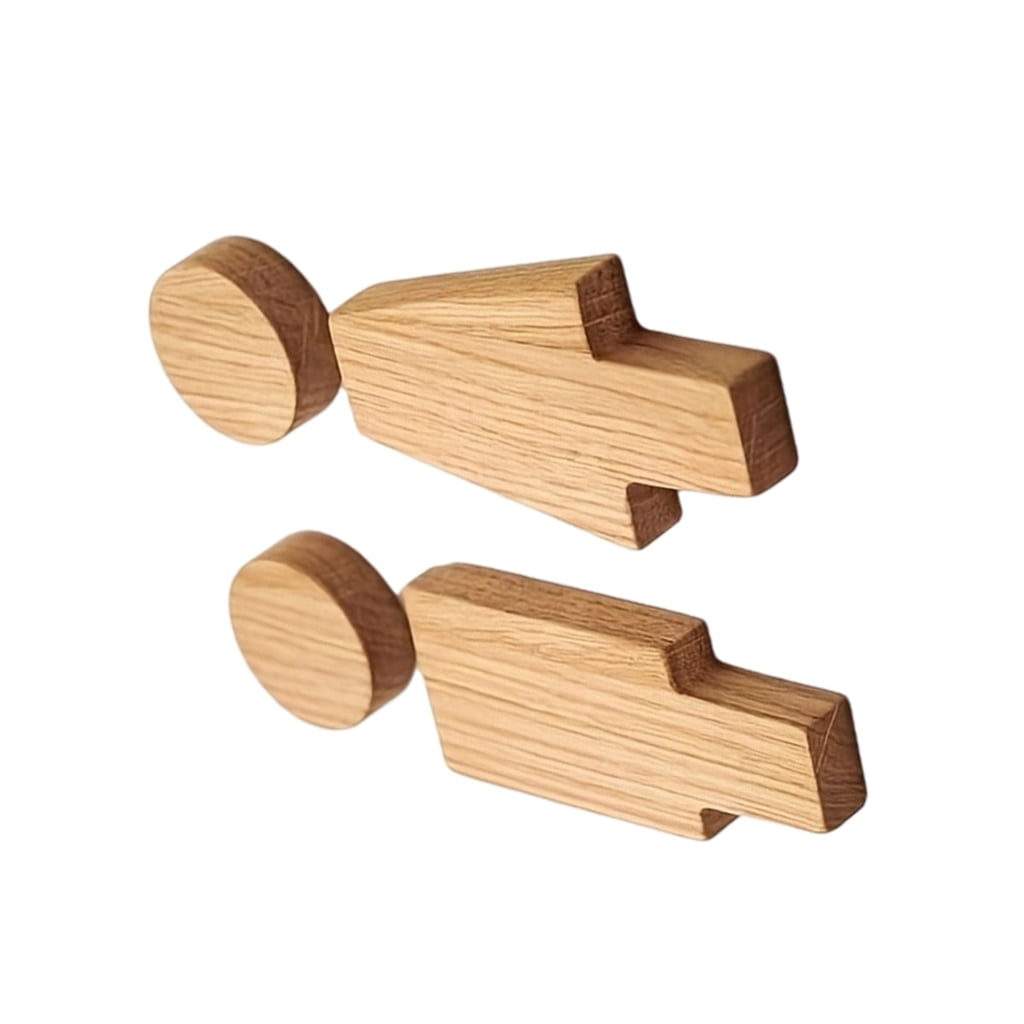 YIGSECU Men's and Women's Restroom Signs Set Toilet Sign Wood Bathroom ...