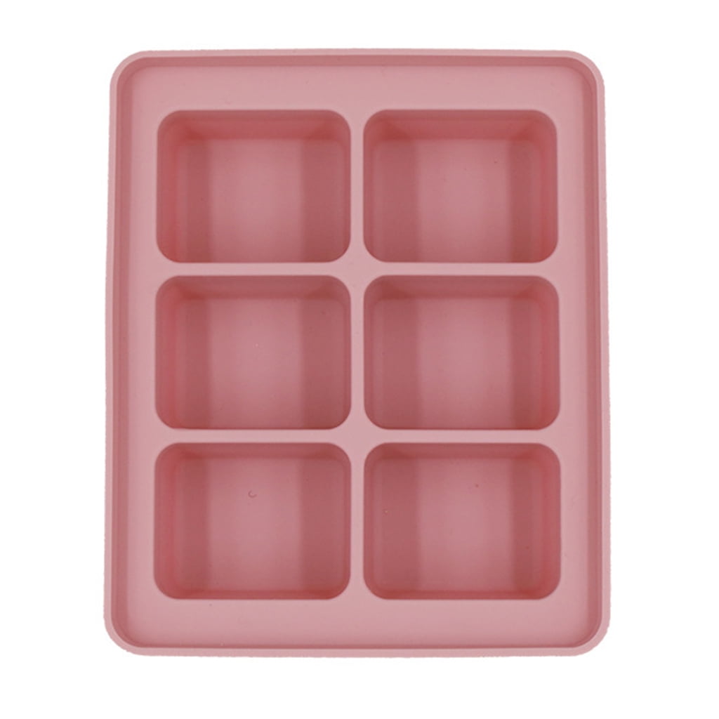 YIGSECU Morandi Color Big Grid Ice Cube Mold Household Ice Cube Tray Yigsecu morandi color big grid ice cube mold household ice cube tray