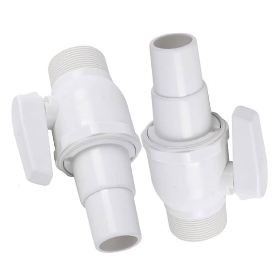 YIGSECU Multifuntional Pool Maintenance Adapter Water Flows Control 2 Way Filter Valves Replacement Ball Valves Plastic Texture