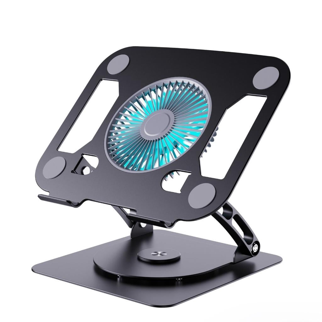 YIGSECU Multiple Angled Notebook Stand with Construction and Cooling Fan for Laptops and Tablets 15.9 Inches