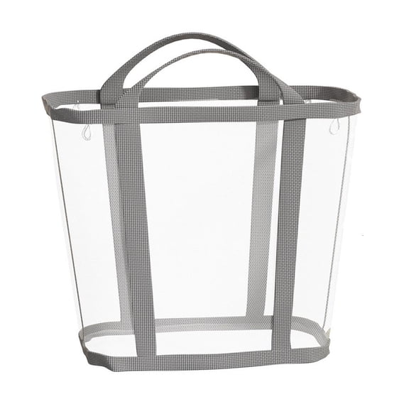 YIGSECU Multipurpose Foldable Storage Bin Nylon Meshes Container for Bedroom Bathroom