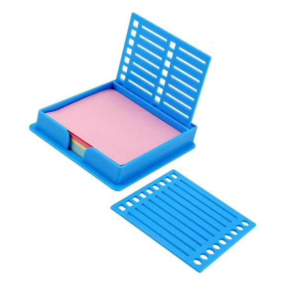 YIGSECU Multipurpose Sticky Note Storage Holder for Efficient Workspaces Organization
