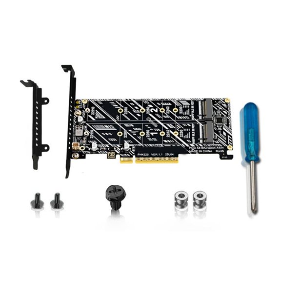 YIGSECU NVME To PCIE Reader Expansion Card Host Controller Expansion Card Replacement for 2230 2242 2260 2280 22110