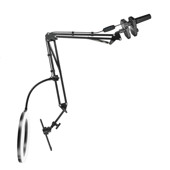 YIGSECU Overhead Camera Mount with Rings Light Video Recording Phone Mount Enduring