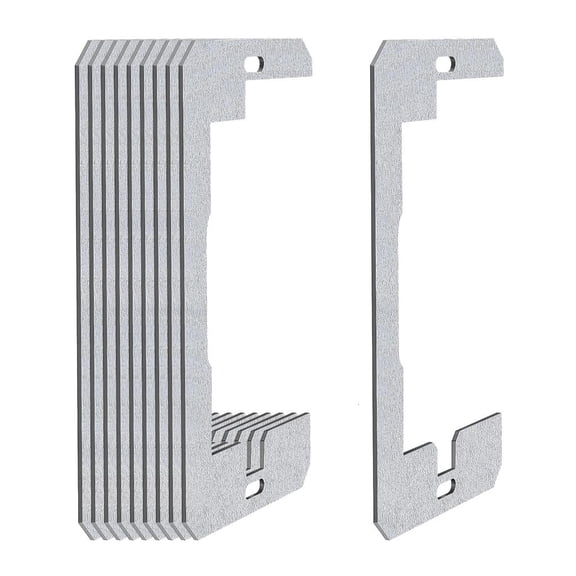 YIGSECU Pack Of 10 Aluminum Wall Plate Spacers Flush Fit Device Leveling Plates 107mm