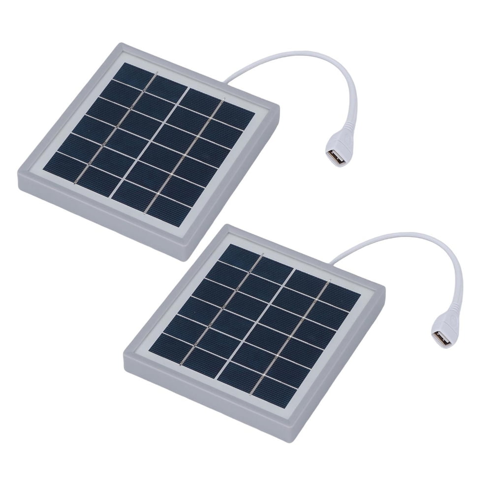 YIGSECU Pack Of 2 Foldable Solar Charging Panel 5W USB Output for Outdoor Activity
