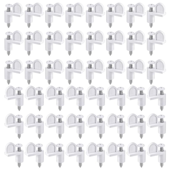 YIGSECU Pack Of 48 Nylon Storms Window Clip With stainlessly Steel Screws Heavy dutys Reusable Screen Fasteners For Home Installation