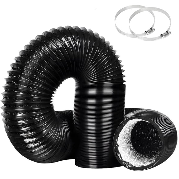 YIGSECU Pack of 1 4 Inch Diameter PVC Aluminum Composite Duct Ensuring