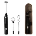 thumbnail image 1 of YIGSECU Pack of 1 Rechargeable Battery Propelled Electric Frother Highlighting 3 Exchangeable Executives and Carrying Case for Kitchen, 1 of 17