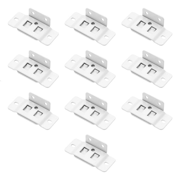 YIGSECU Pack of 10 L Shaped 90 Degree Iron Brackets Rusts Resistant Coating Angles Iron Connectors for Strong Furniture Shelves