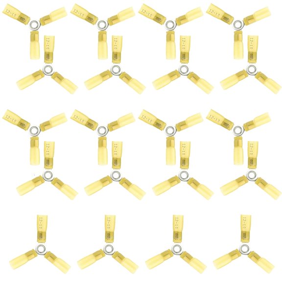 YIGSECU Pack of 20 Round Crimps Terminals Connectors for Secure Electrical Wiring