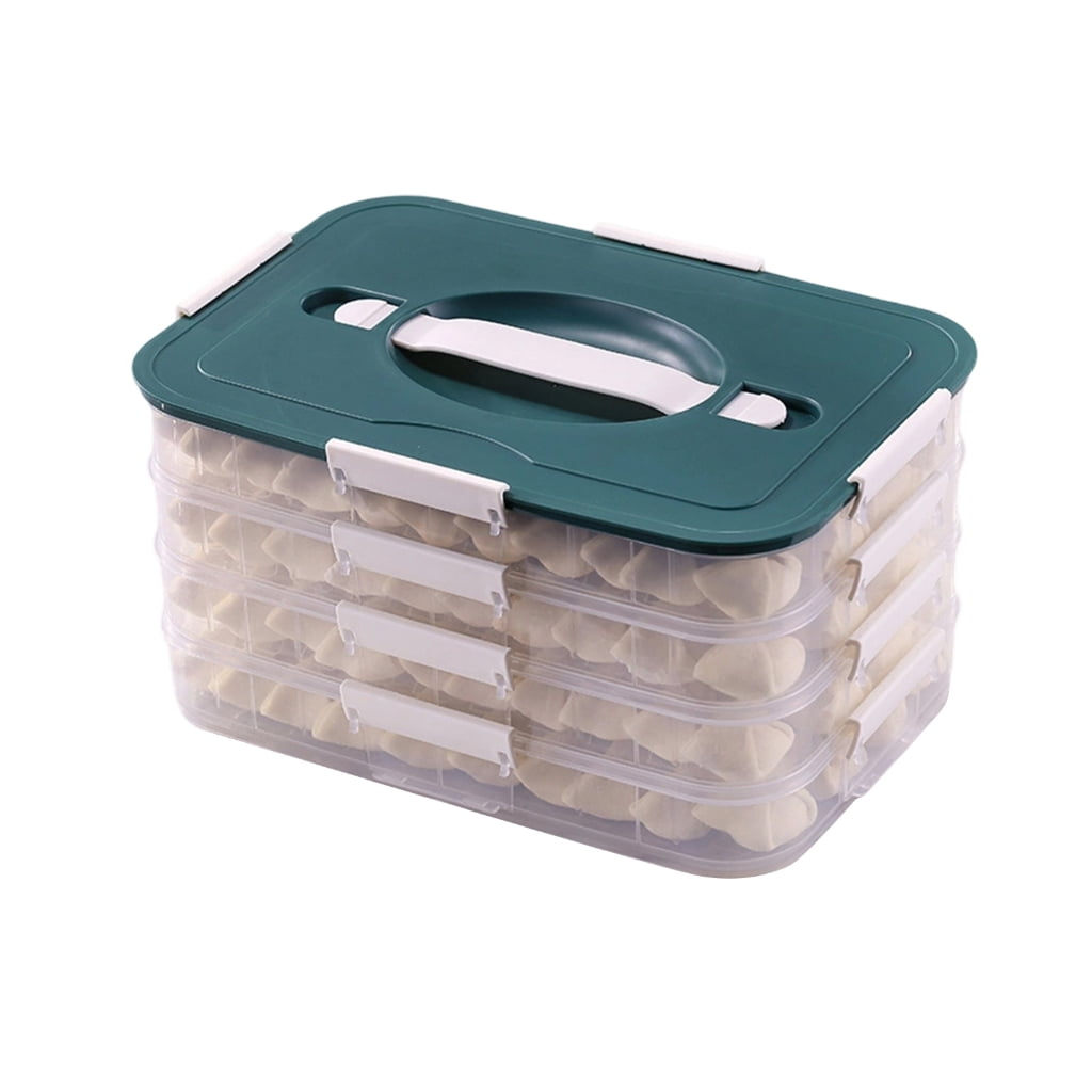 YIGSECU Portable Multi Layer Refrigerator Food Organizers Storage Case ...