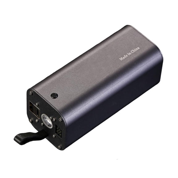 YIGSECU Power Case Shell with Flashlight 4680 46800 Battery Holder USB & USB C Output Charging Box (Battery Not Included)