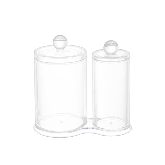 YIGSECU Practical Small Bathroom Countertop Container With Hinged Lids For Essential