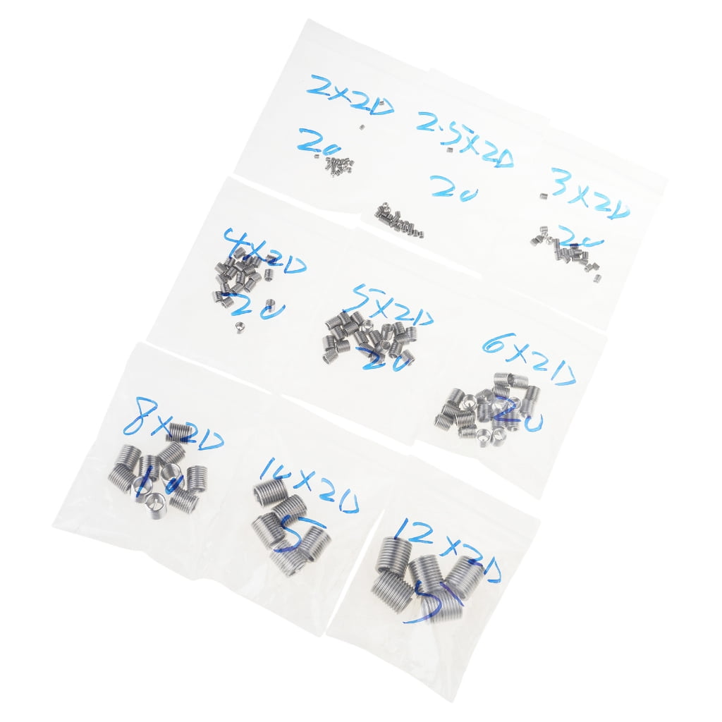 YIGSECU Precisions 120pcs Steel Helical Thread Repair Assortment 2mm to ...