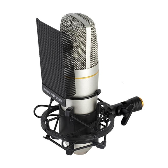 YIGSECU Professional Condenser Studio Vocal Recording Large Diaphragm Microphone for PC