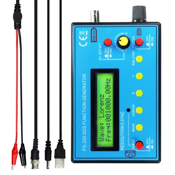 YIGSECU Professional DDSs Waveforms Generator with 0.01Hz Resolution Supports Educational and Field Applications