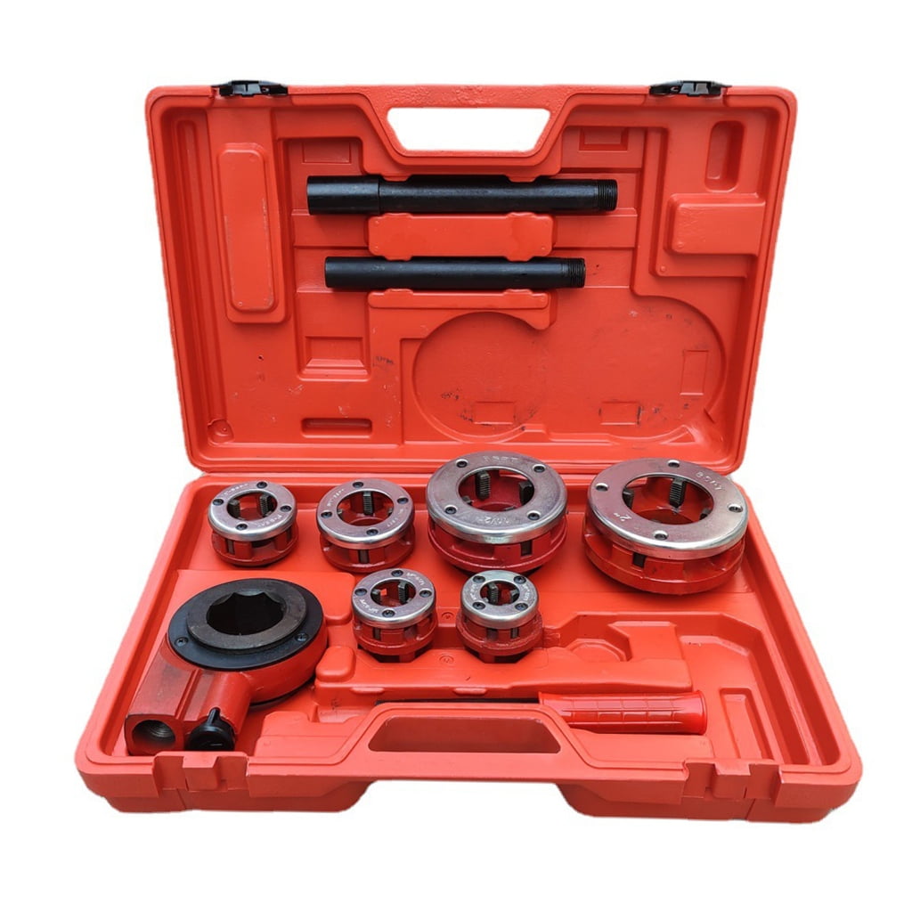 YIGSECU Professional Hand Operated Pipe Threading Set Galvanized ...