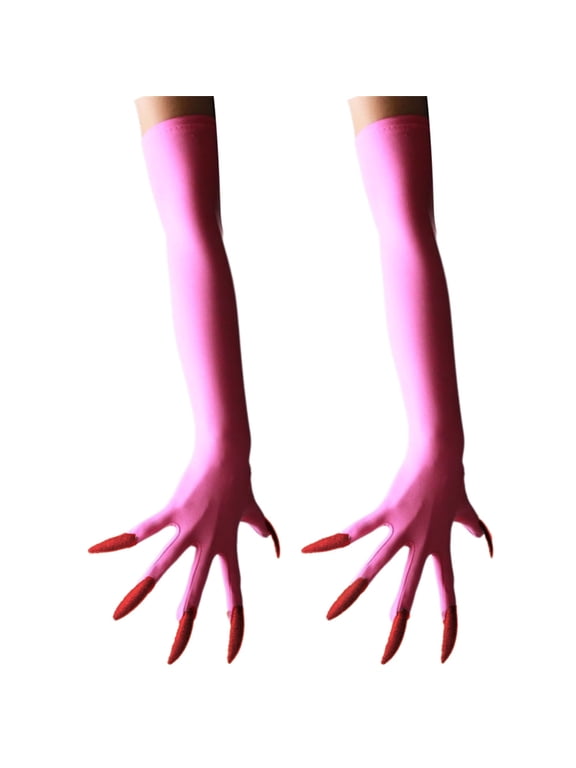 Punk Long Nails Paws Gloves Elastic Stretchy Arm Gloves Cosplay Event Armwear