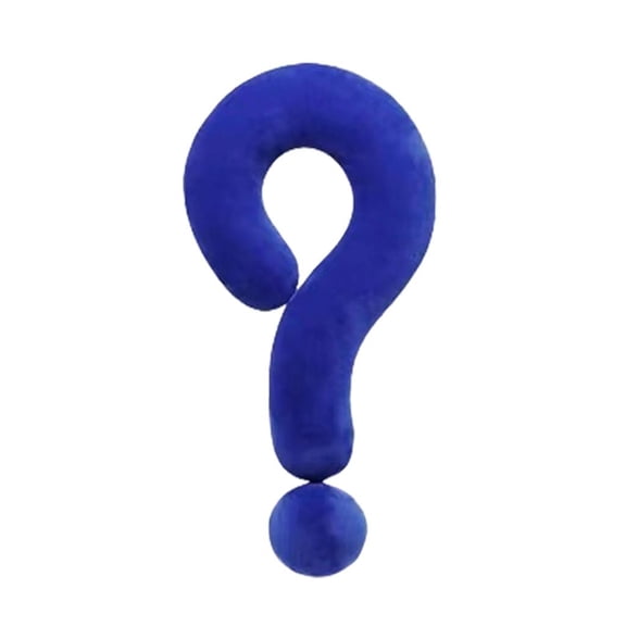 YIGSECU Question Mark Shape Plushes Pillows Soft Stuffeds Backrest Toy for Couples and Adults