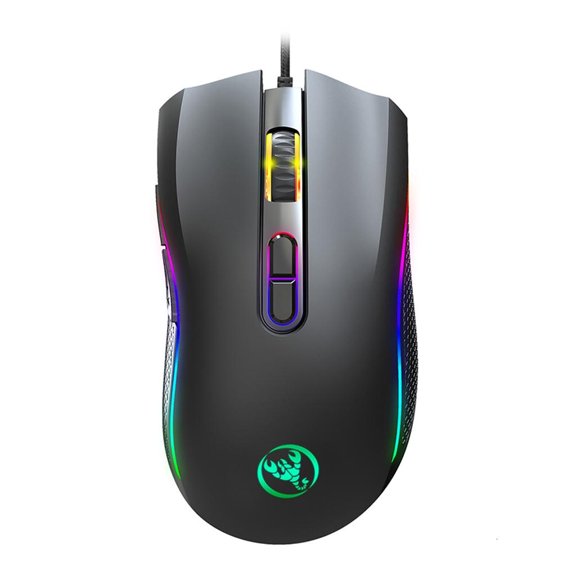 YIGSECU RGB Gamings Mouse USB Cord 3200DPI Ergonomics Gamers Optical Mouse with Light Up for Laptops Computer Mouse