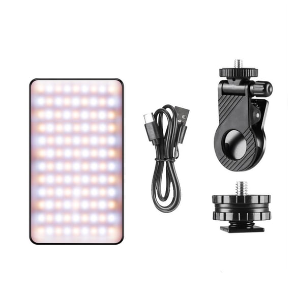 YIGSECU Rechargeable LED Phone Light 2500K 9000K HSI Primary Color Mode Approaches Magnetic Mount For Content Creation