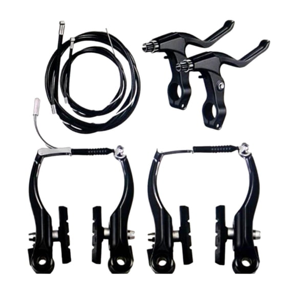 YIGSECU Complete Bike Brakes Set with Calipers Levers Cables Mountain Bike V Brake Set