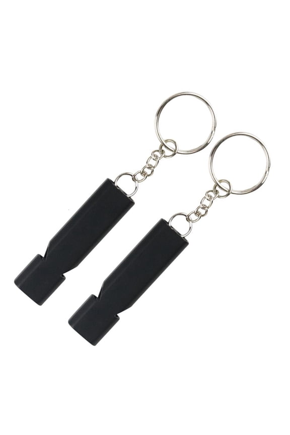 Safety Whistle Emergency Keychains Whistle Outdoor Hikings Camping Whistle Aluminum Alloy Emergency Survival Whistle